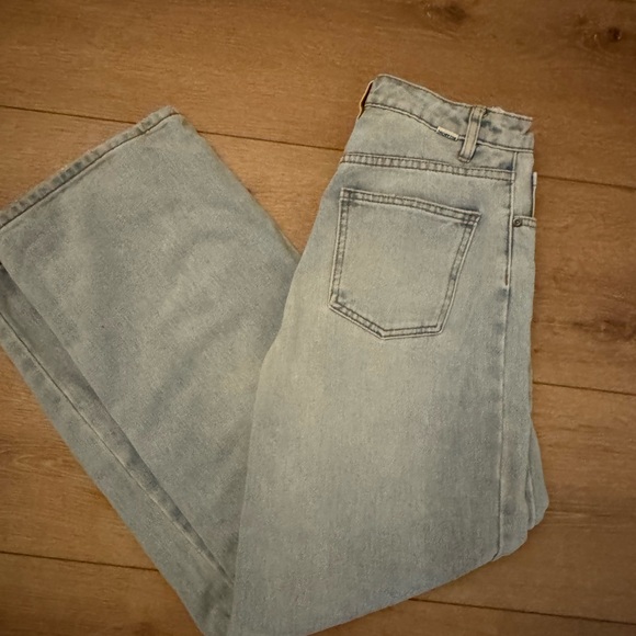 NWOT Billabong Denim Wide Leg Jeans Lightwash Denim - Picture 2 of 8